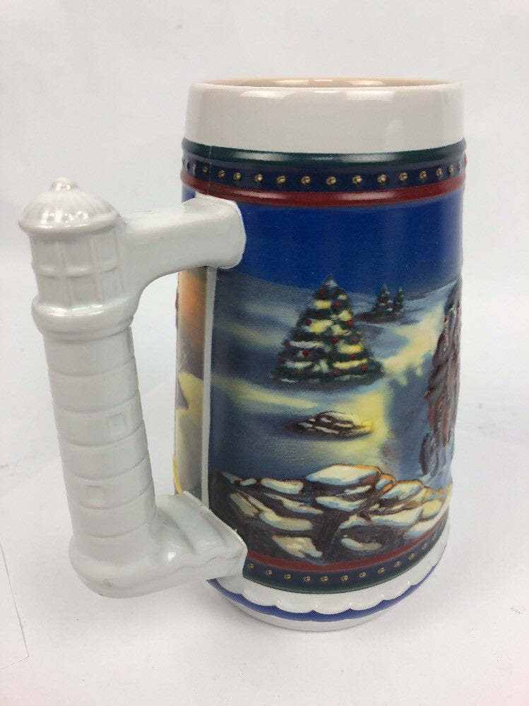 Budweiser Holiday Beer Stein 2002 "Guiding The Way Home" Limited Edition Mug