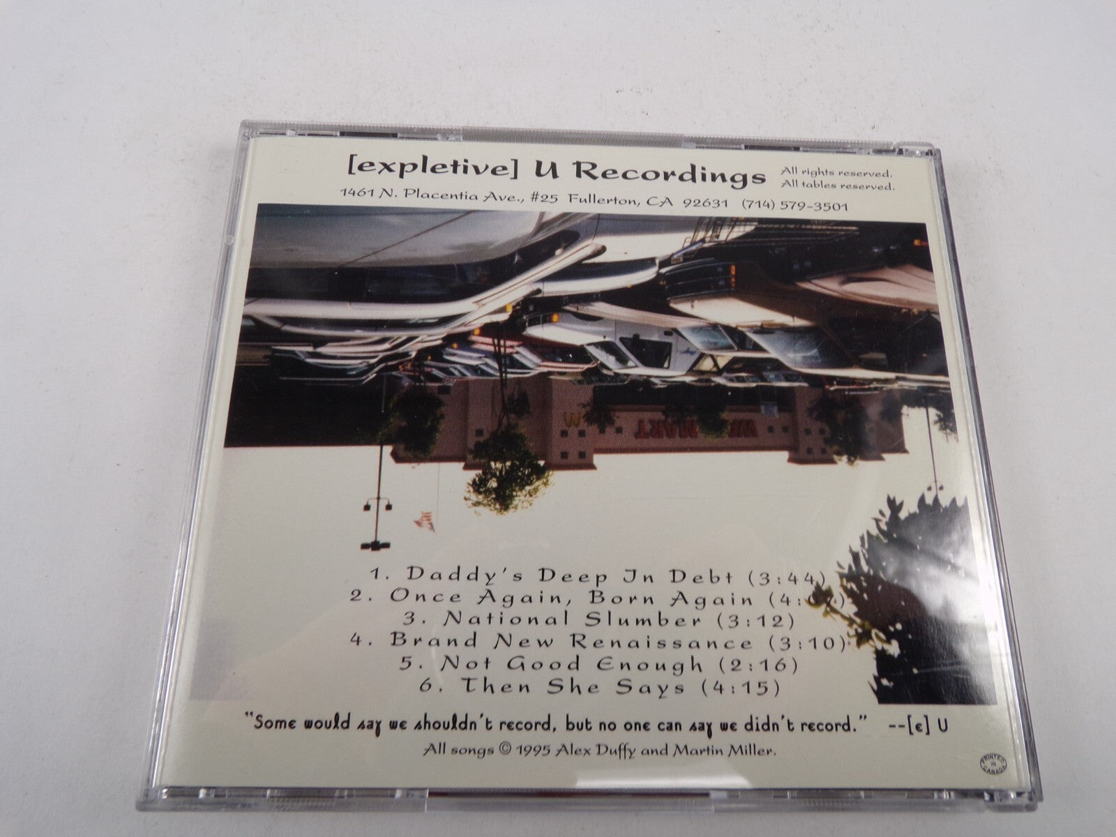 Expletive U Commercial Product Endorsement Daddys Deep In Debt Once Againa CD#14