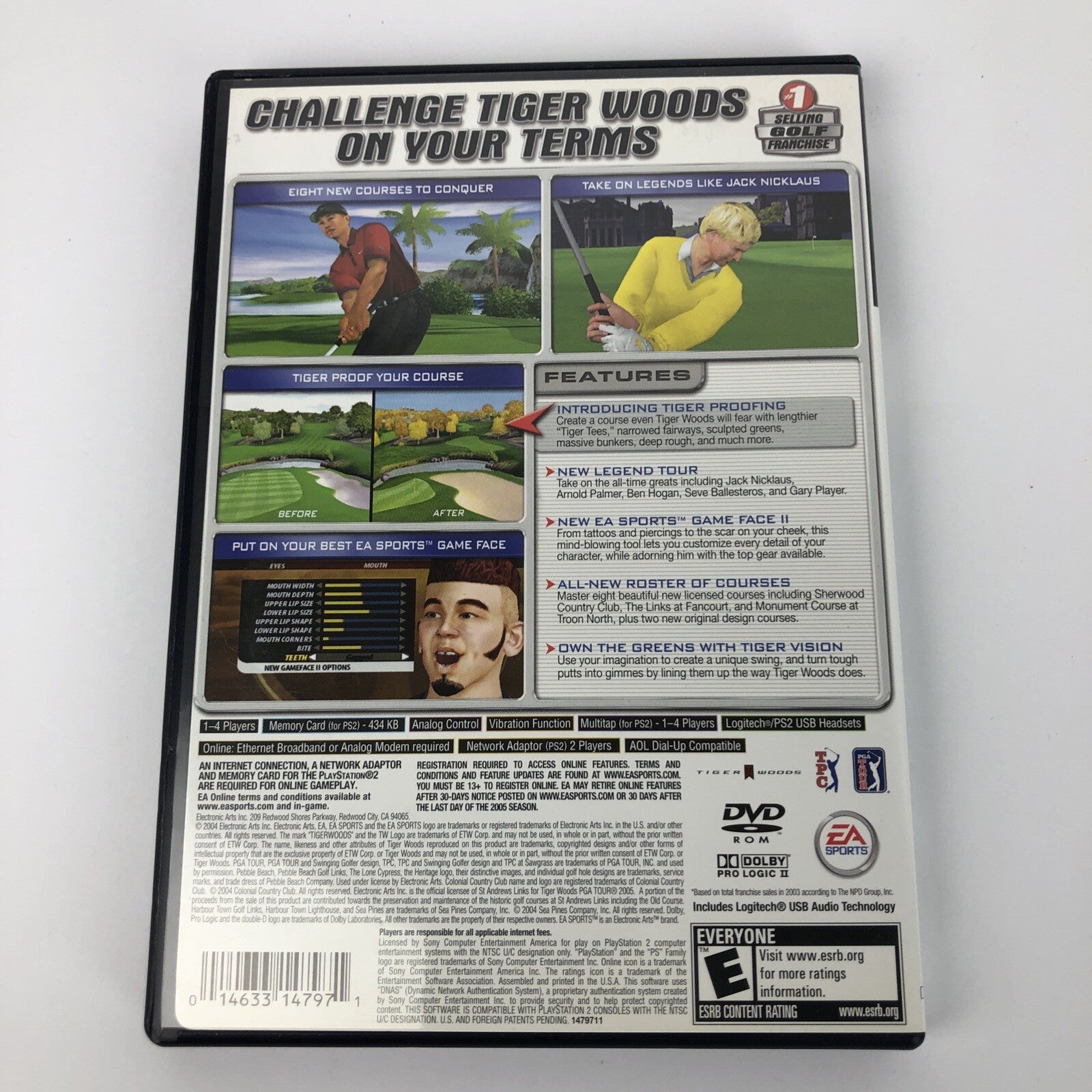 Tiger Woods PGA Tour 2005 - Playstation 2 PS2 Game - Complete & Tested *VGC*