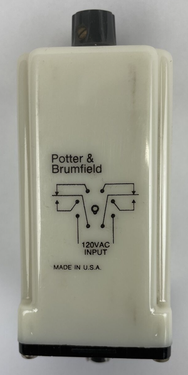 POTTER & BRUMFIELD  CRB-48-70180 ADJUSTABLE TIME DELAY RELAY 0.6-60 SECONDS NOS
