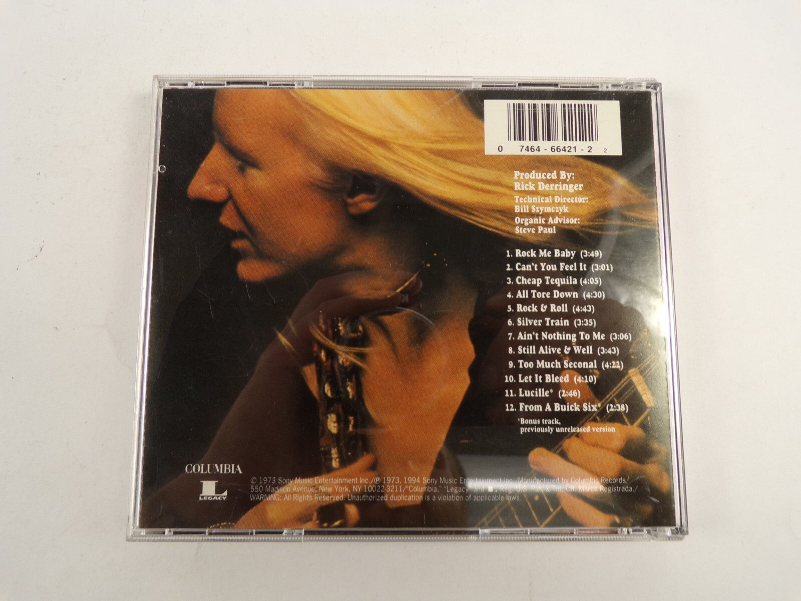 Johnny Winter Still Alive And Well Rock Me Baby Silver Train Lucille CD#47
