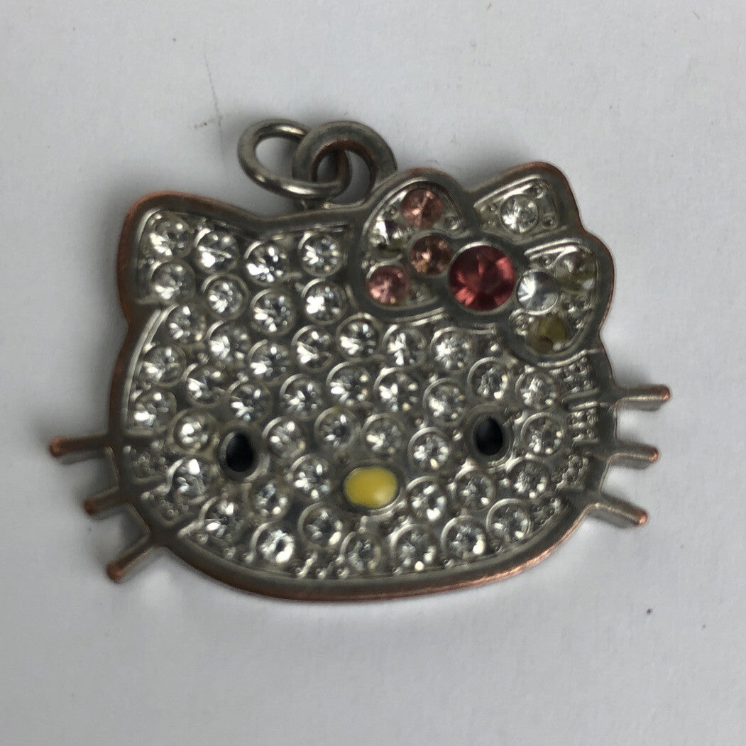 Lovely Cute Bow Hello kitty Crystal Necklace Pendant Girl's Fashion Jewelry Gift