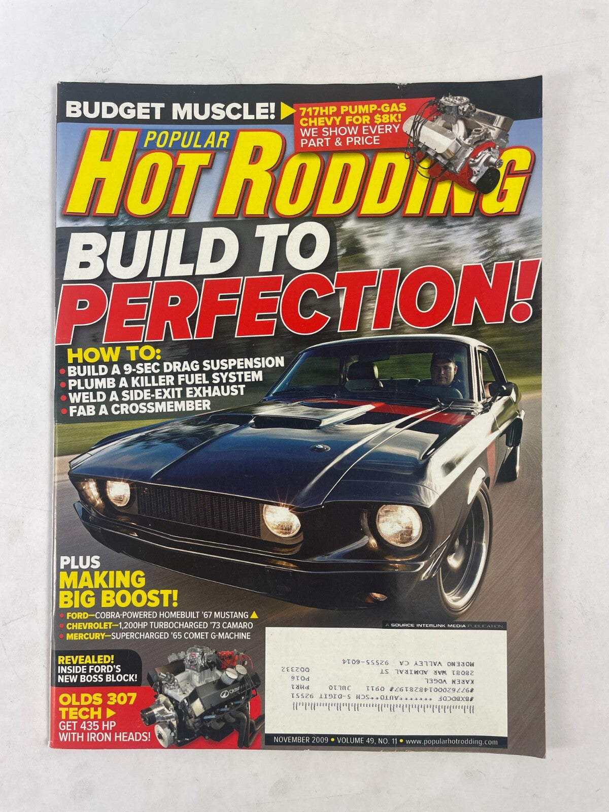 November 2009 Hot Rodding Magazine Build To Perfection! Plus Making Big Boost!