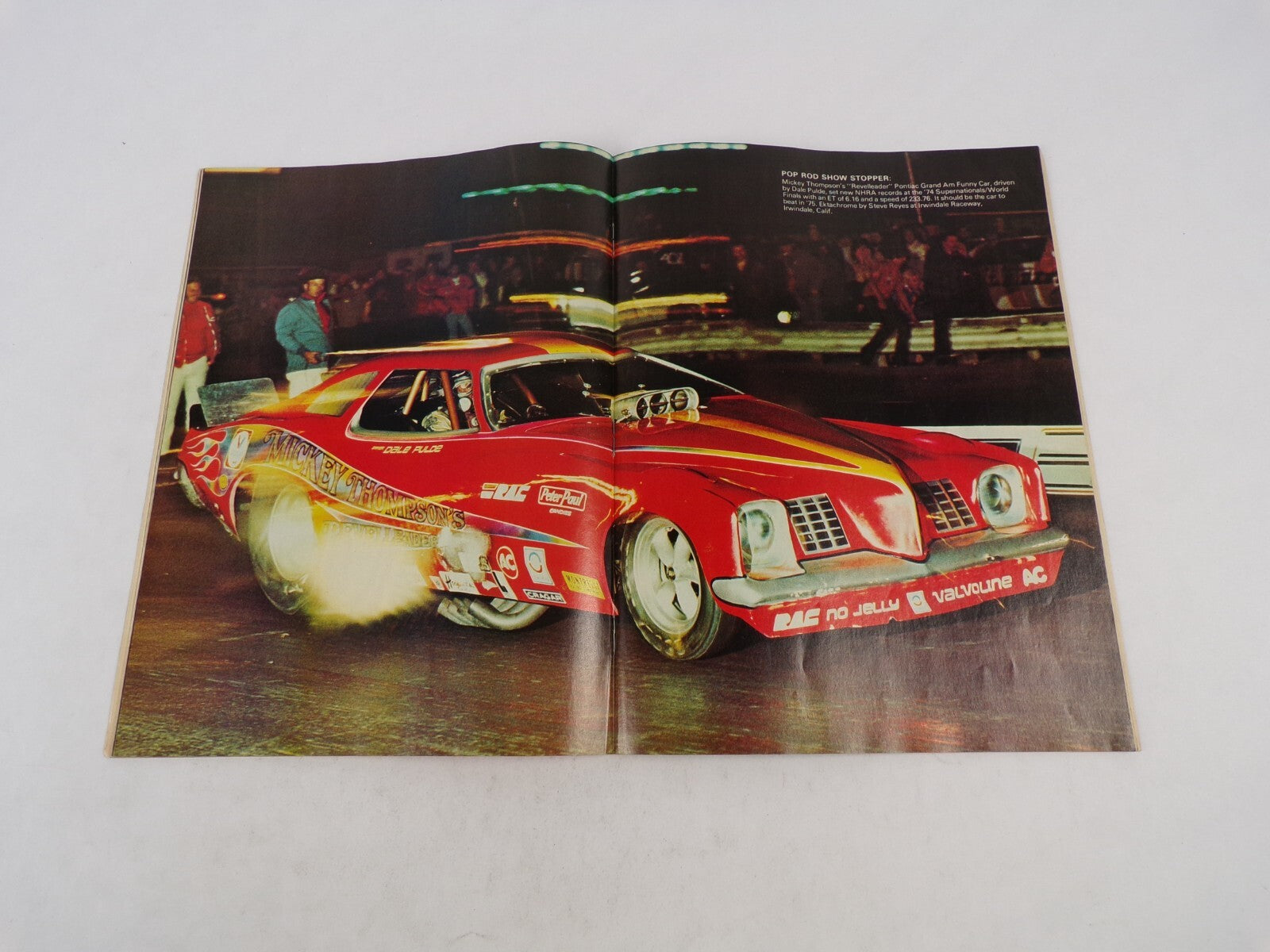 February 1975 Hot Rod Magazine 11-Second Street Chevy 350! Giant Funny Car Color