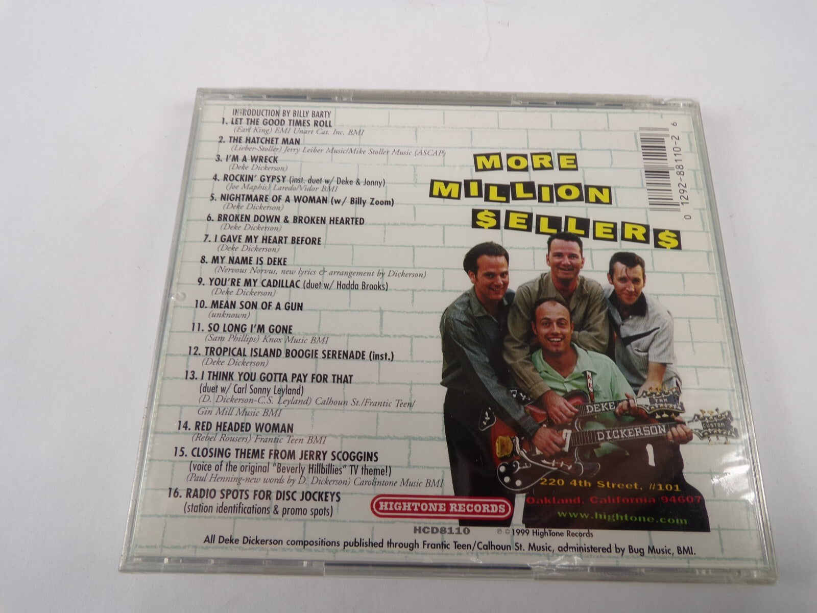 More Million Sellers DeKe Dickerson And The Ecc-Fonics Im A Wreck CD#61