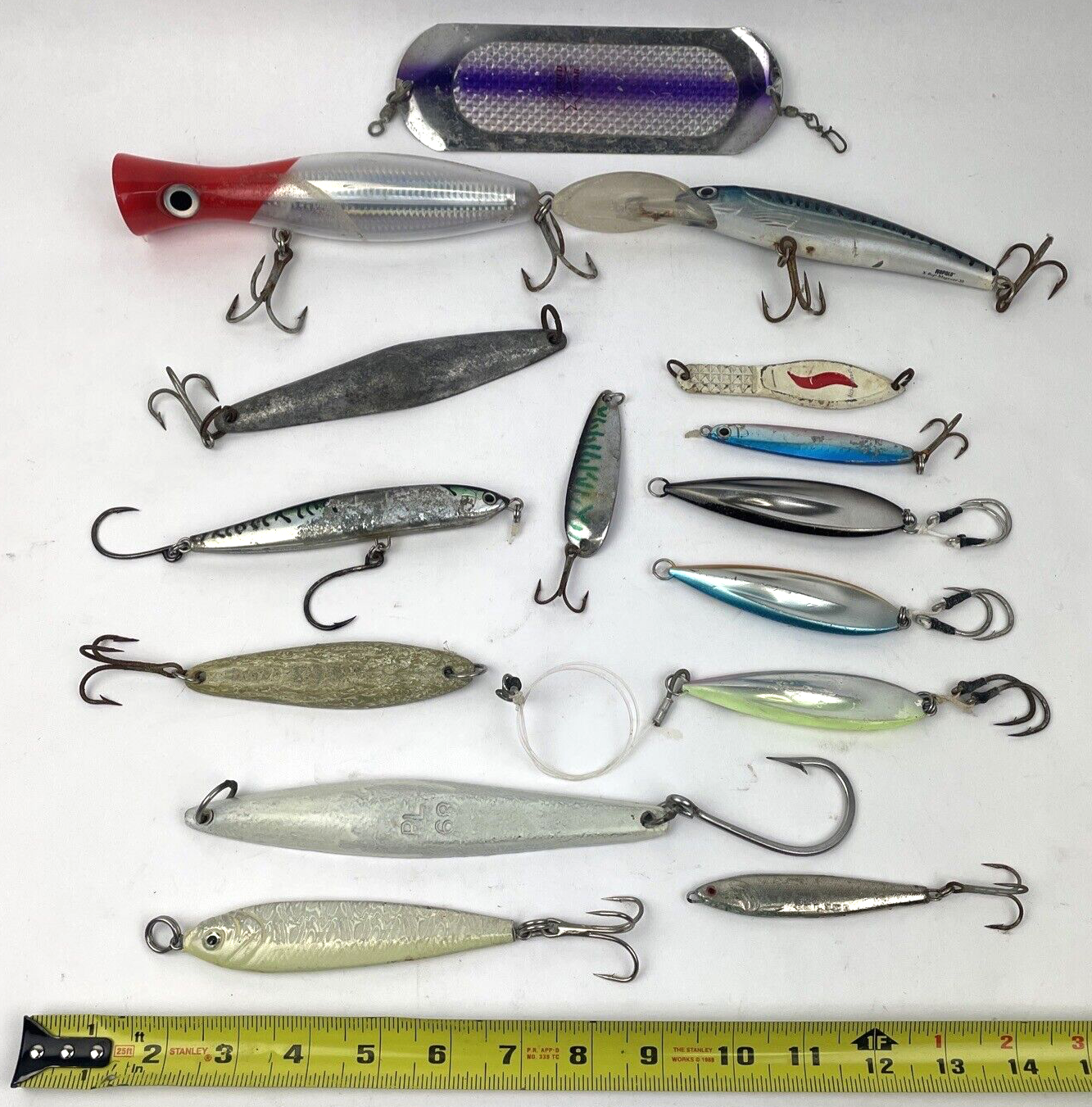 15 SHIMANO Stinger Flat Fall Salas PL68 Popper Rapala Saltwater Fishing Lure Lot