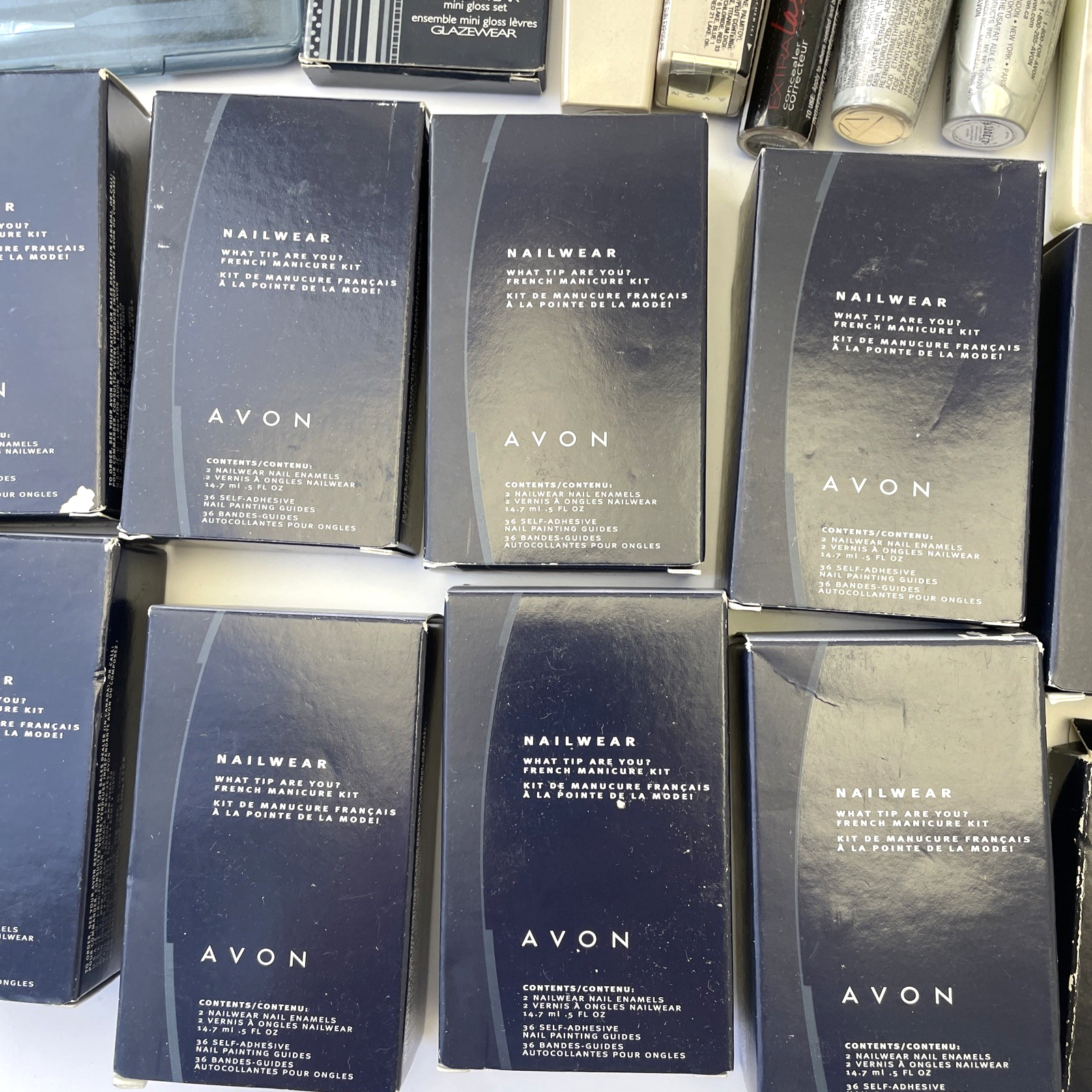Avon Huge Lot Of 100+ AVON ANEW Cremes Make Up Glazewear Blush Nailwear Lipstick