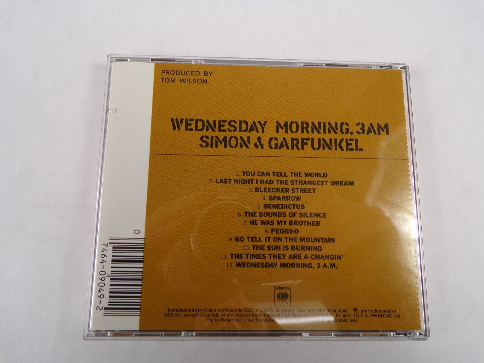 Wednesday Morning 3 Am Simon & Garfunkel You Can Tell The World Sparrow CD#55