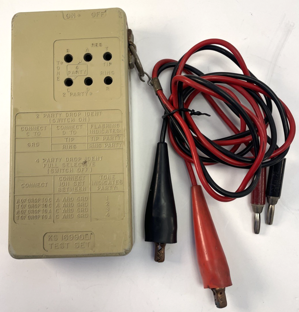 Vintage Professional Telephone Lineman's Model KS 16990L1 Test Set Kit