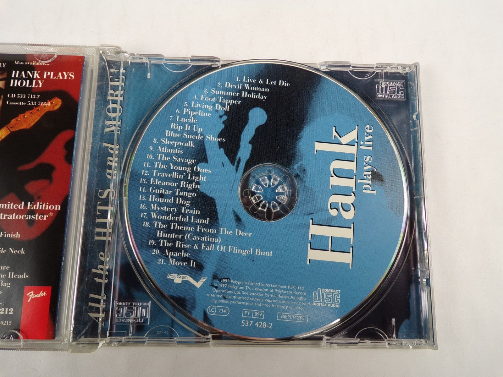 Hank Marvin Hank Plays Live Live & Let Die Devil Woman Foot Tapper CD#54