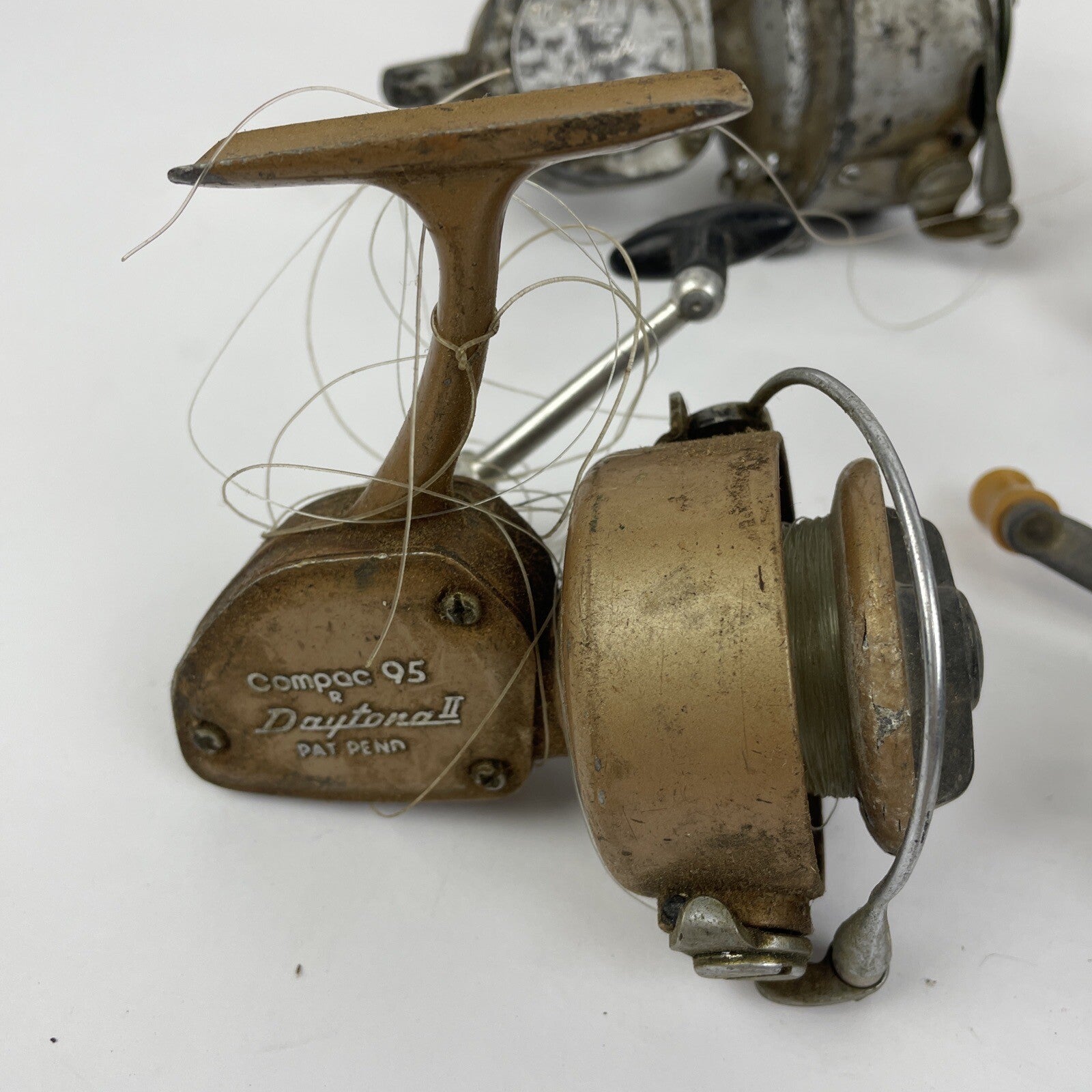 Vintage Spinning Reels - Lot of 7 x Langley SpinFlo Spinator Daiwa 7850 COMPAC95