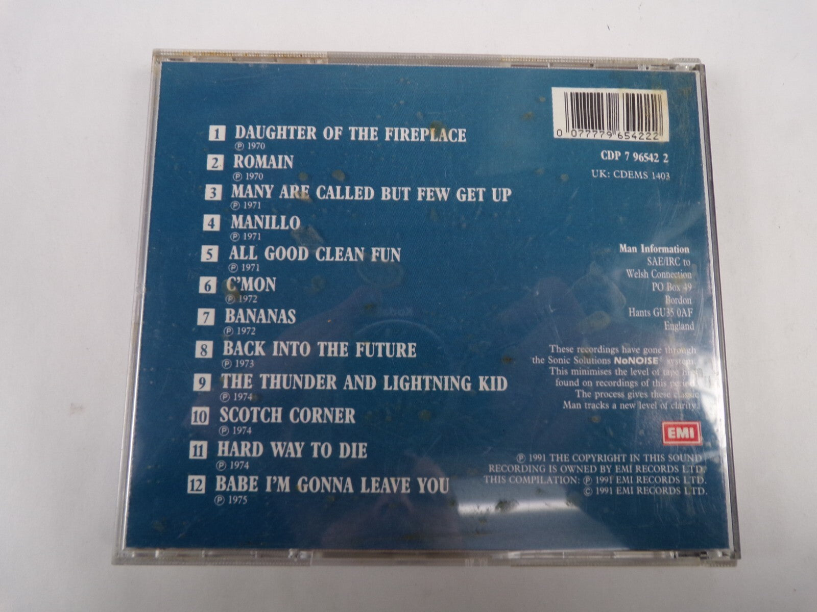 Man Perfect Timing The U.a Years 1970-1975 Daughter Of The Fireplace CD#59