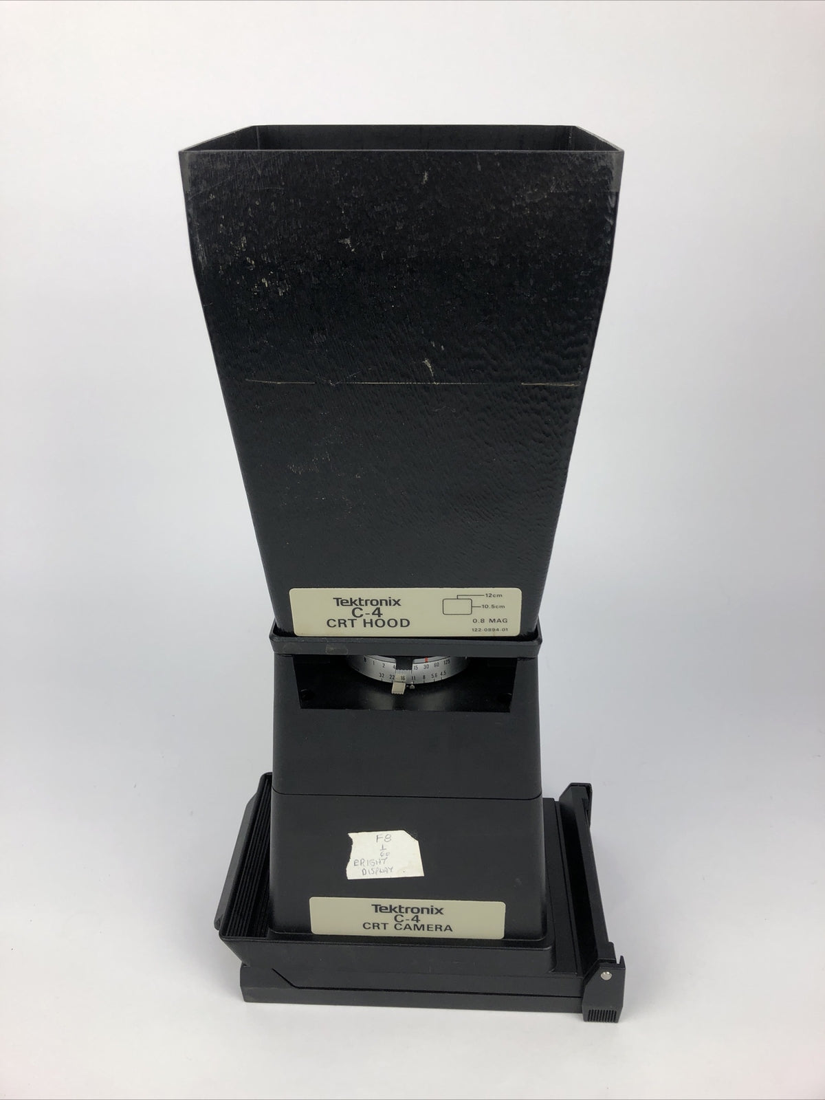 TEKTRONIX C-4 CRT HOOD CRT Polaroid CAMERA - Free Shipping via FedEx Ground
