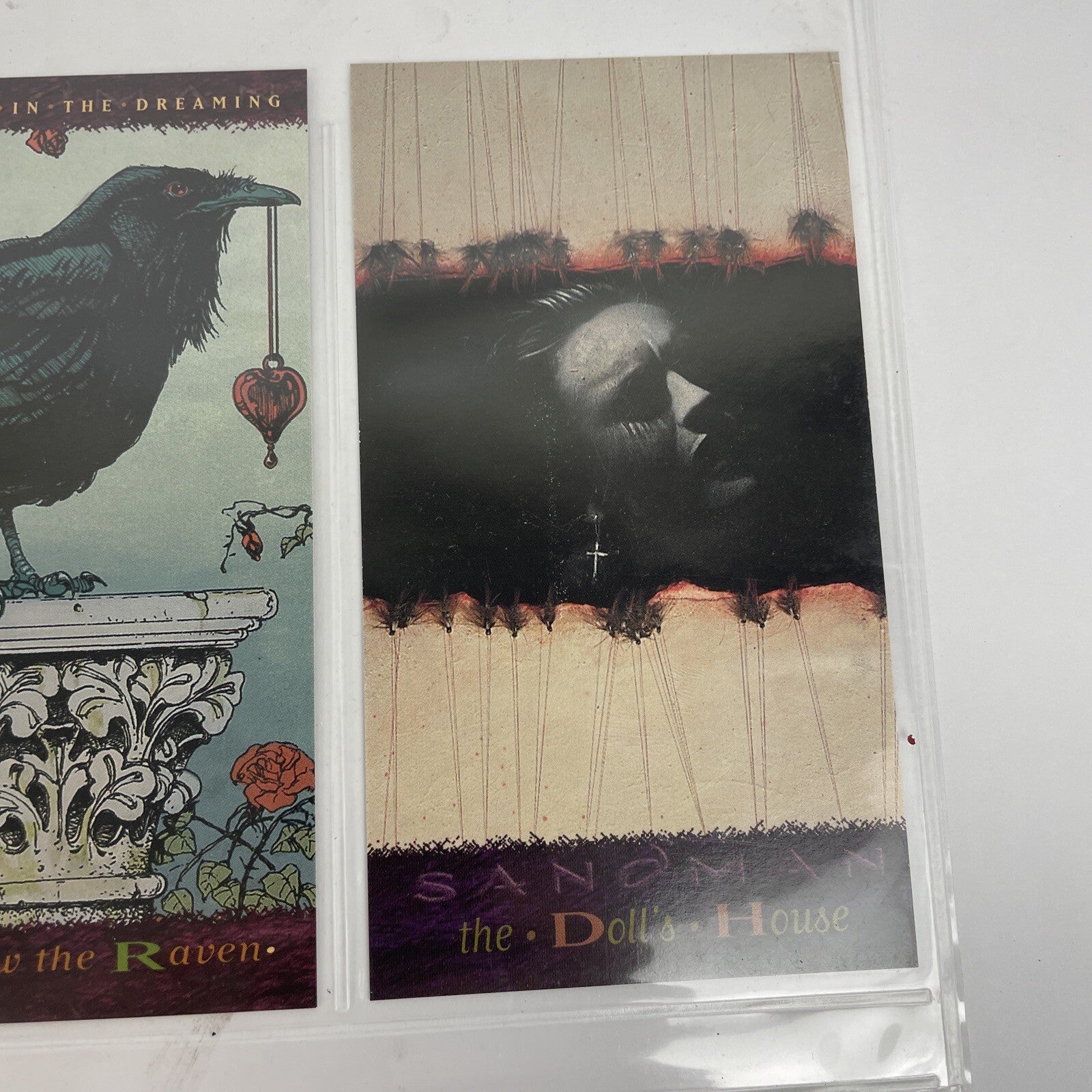 3 x 1994 Skybox DC Vertigo Sandman Illustrated Promos Matthew The Raven  A Bet +
