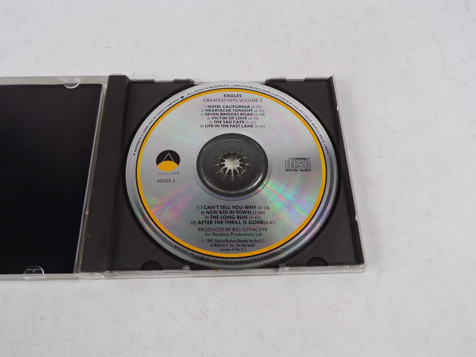 Eagles Greatest Hits Volume 2 Hotel California Heartache Tonight The Sad CD#54