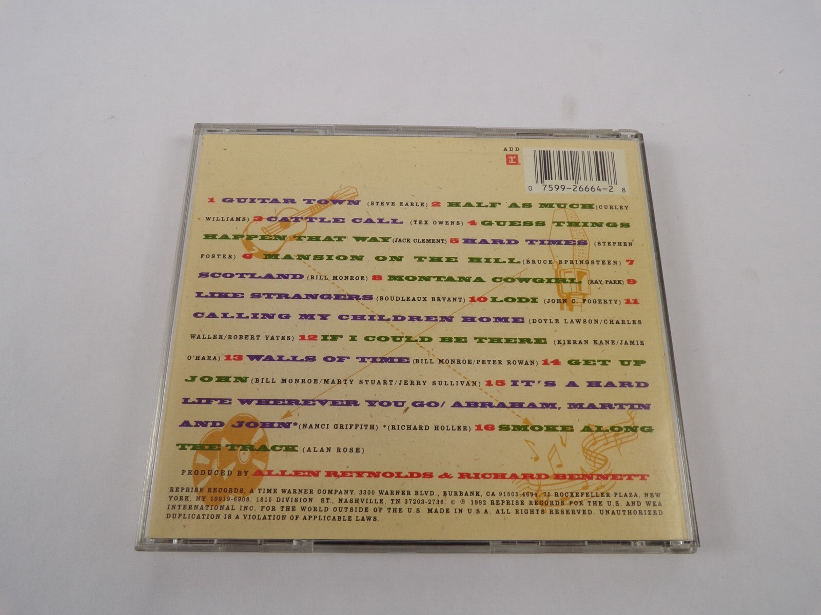 Emmylou Harris And The Nash Ramblers At The Ryman Guitar Town Half As Much CD#59