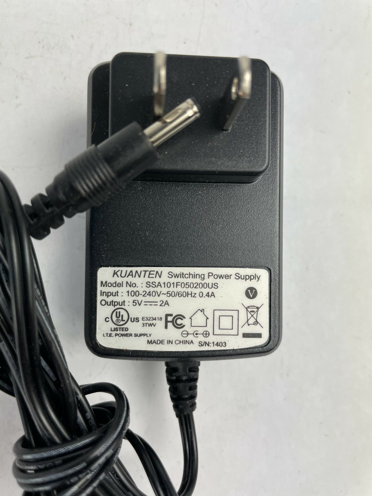 Genuine KAUNTEN SSA101F050200US Output 5 V 2 A Power Supply Adapter A75