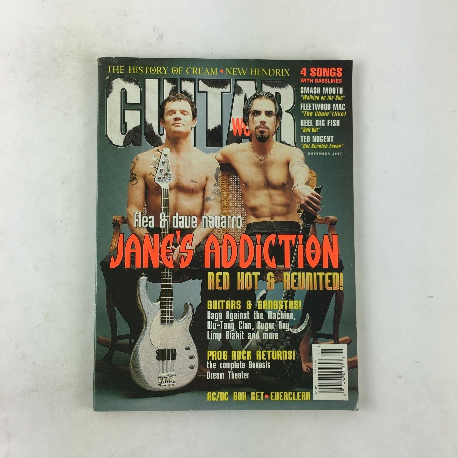 November 1997 Guitar World Magazine Janes Addiction Smash Mouth Fleetwood Mac