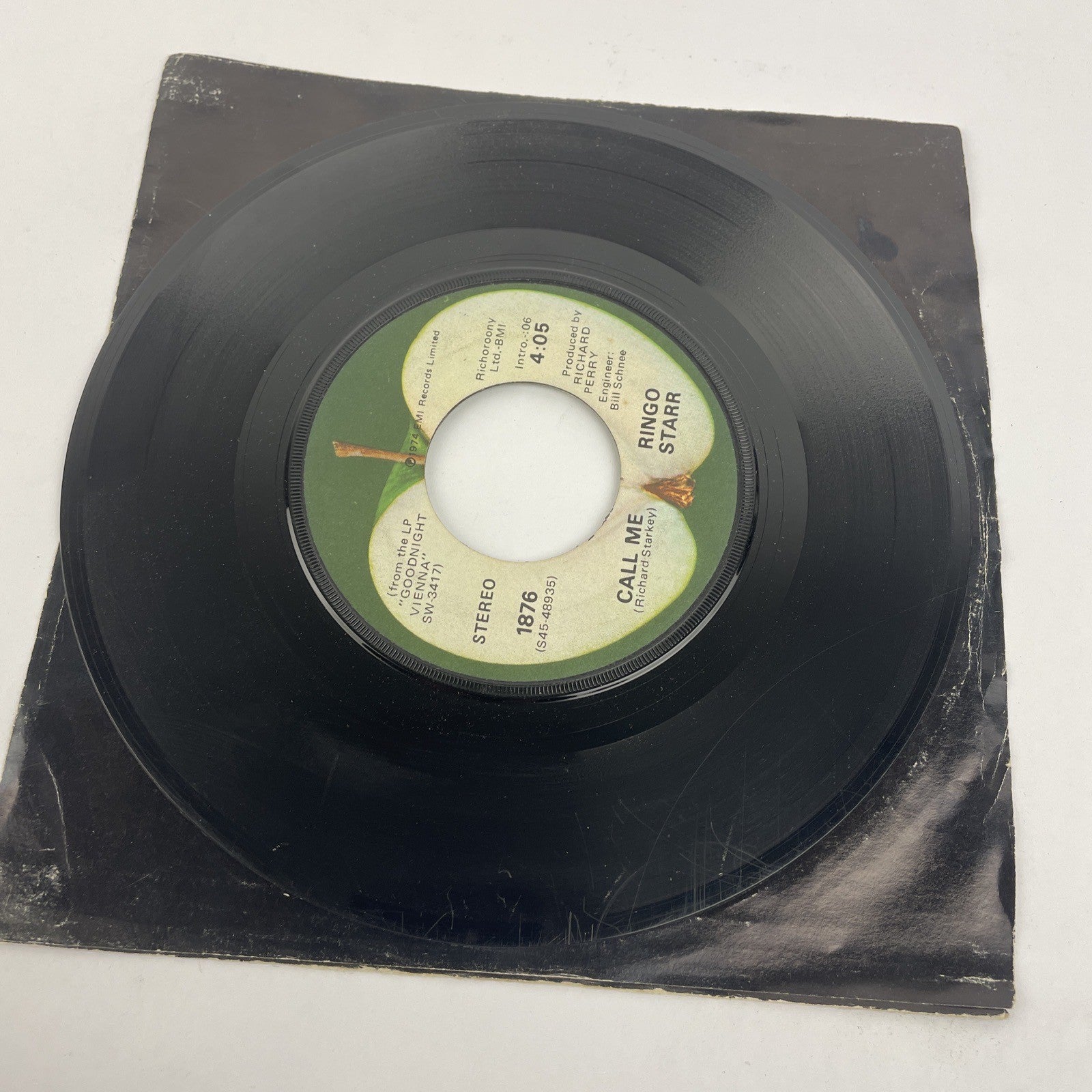 Ringo Starr Only You / Call Me Stereo 45 Vinyl Record Apple 1974 Scranton