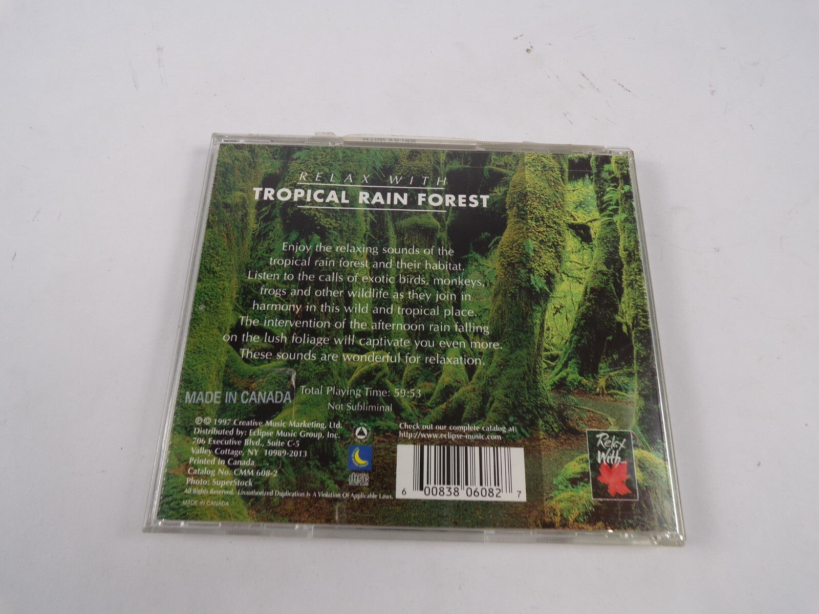 Tropical Rain Forest Enjoy the Relaxing Sounds of the Tropical Rain Forest CD#61