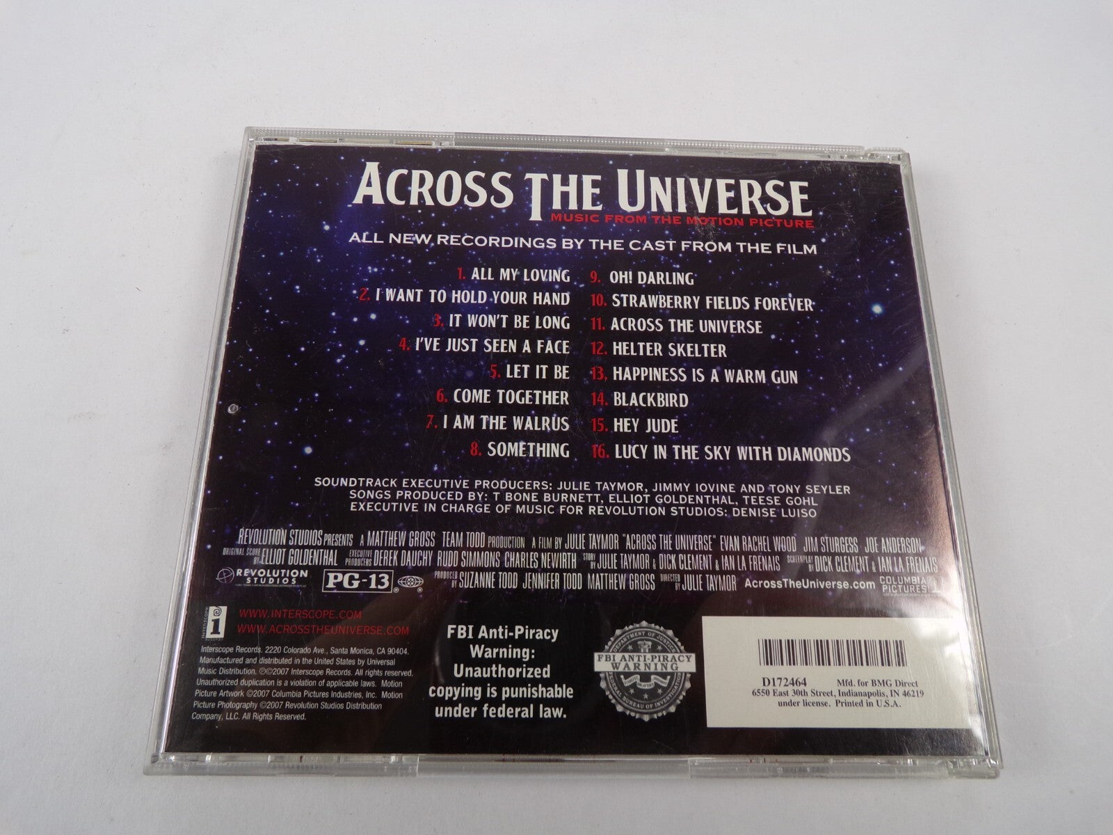 Across The Universe Music From The Motion Picture All My Loving Let It Be CD#35