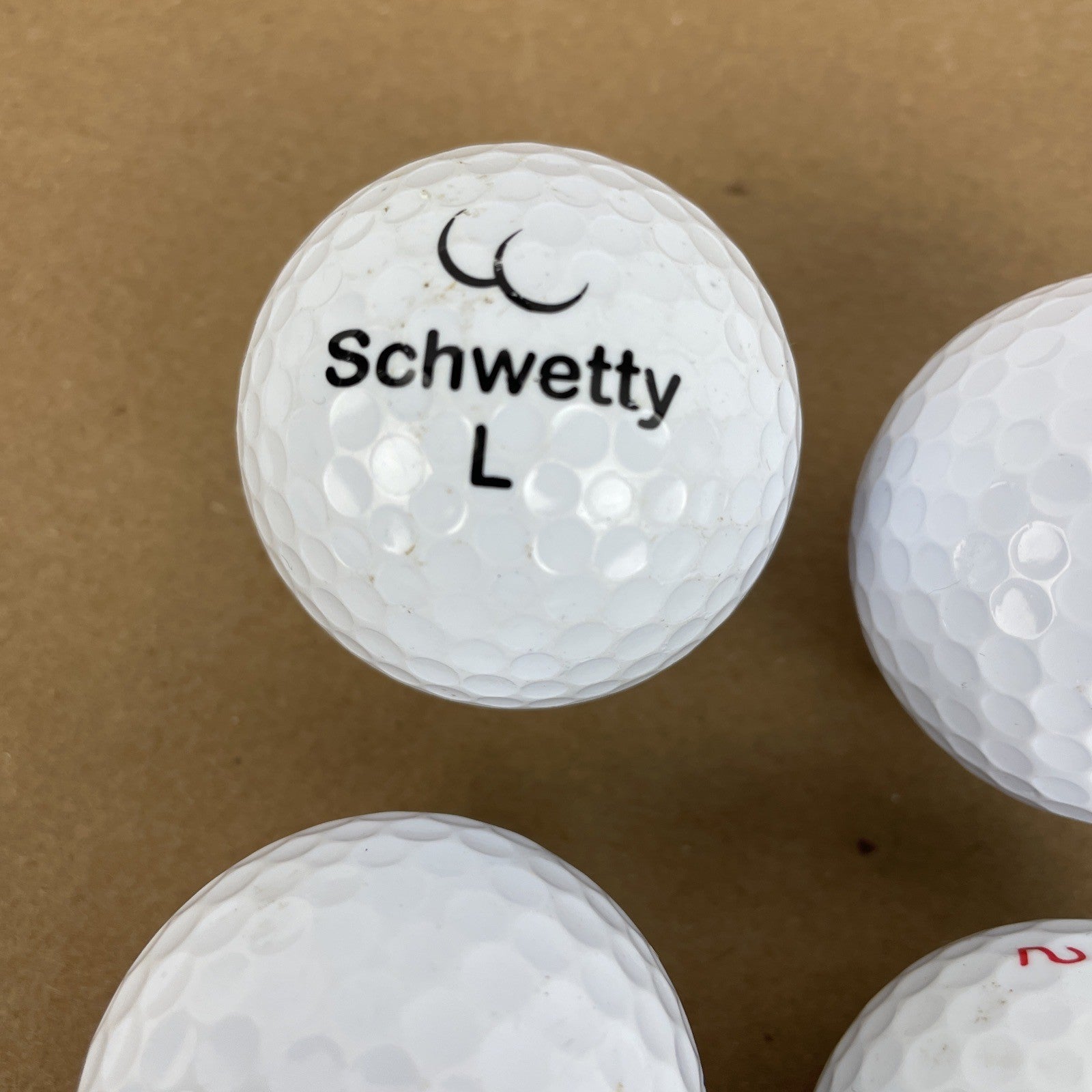 20 x Logo Golf Ball Lot Panda Bull Cali Bear Schwetty Balls FOO KING LONG Booze