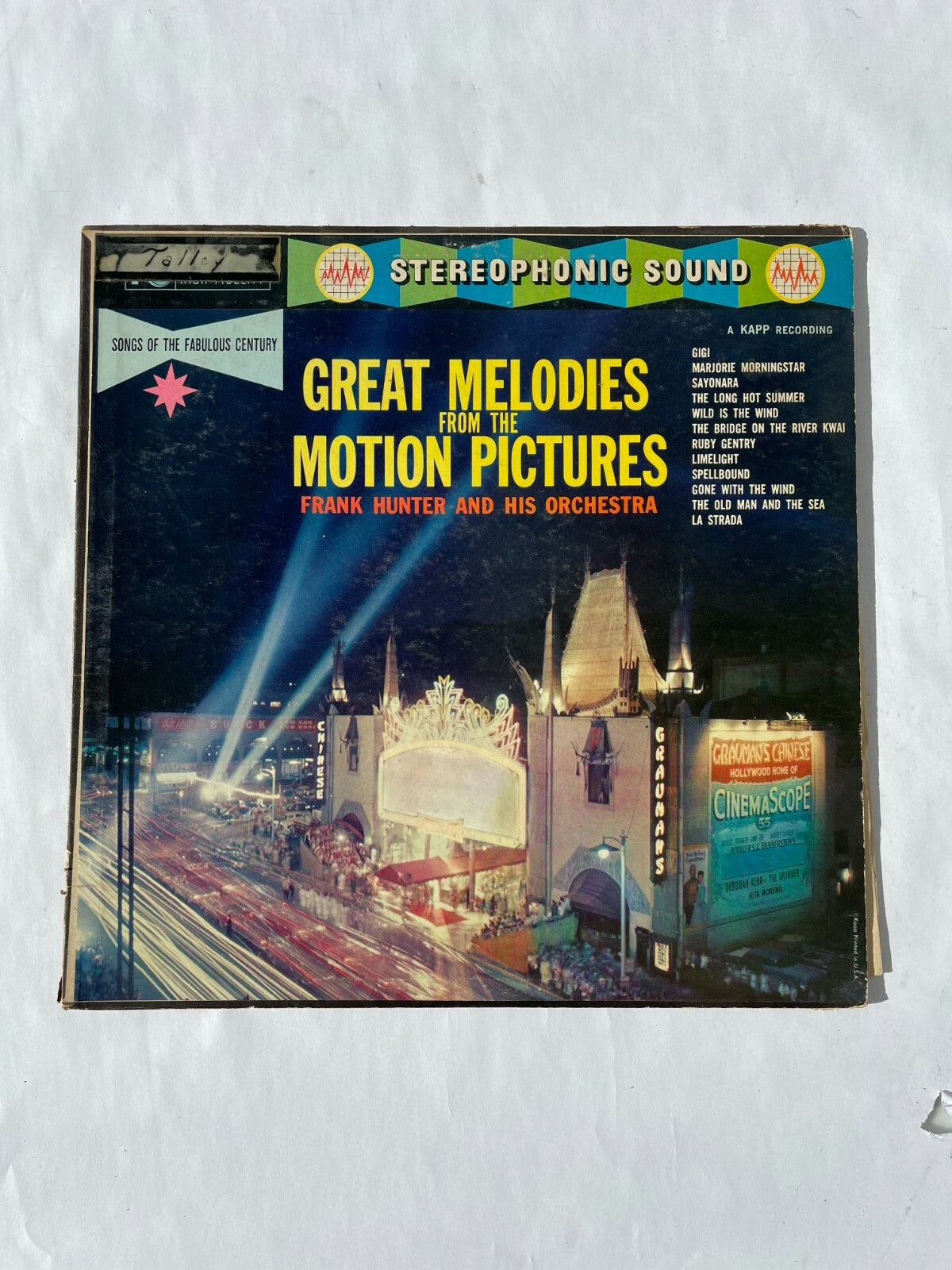 Great Melodies From The Motion Pictures Frank Hunter & Orchestra VinylRecord Q10