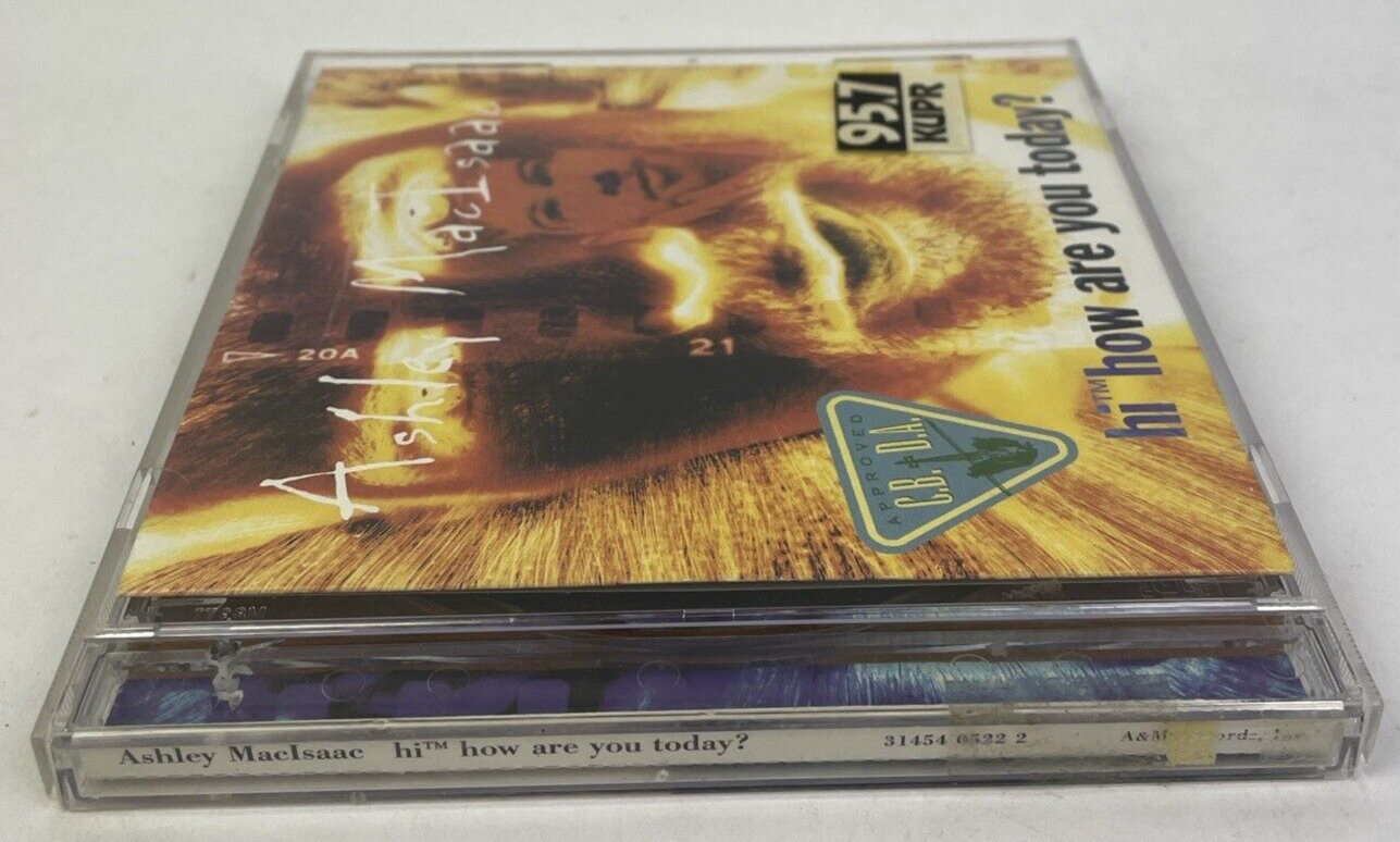 Hi How Are You Today? by Ashley MacIsaac (Audio CD, Jun-1996, A&M (USA)  M