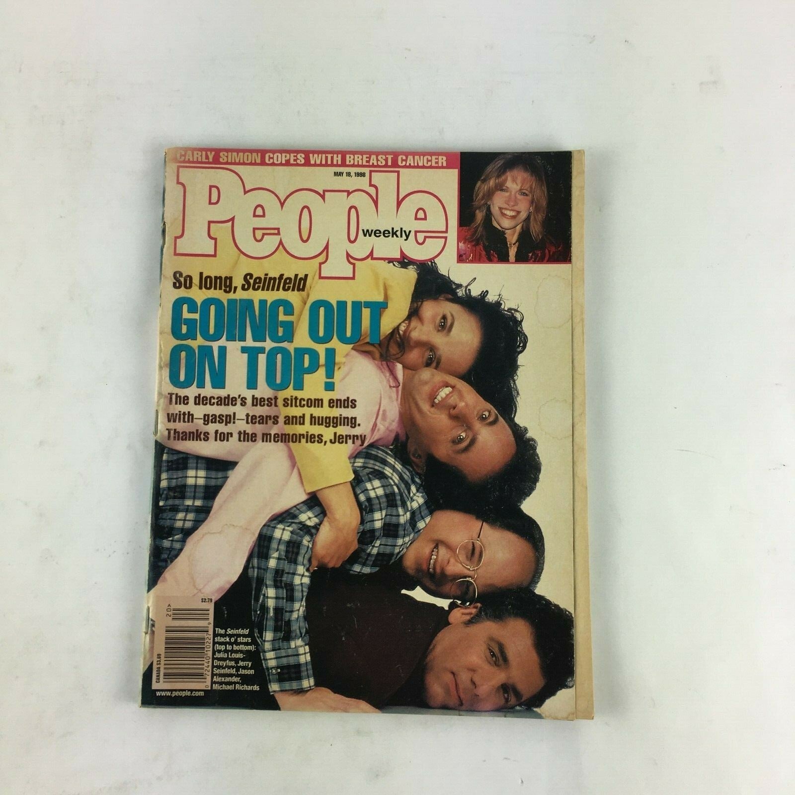 May 1998 People Weekly Magazine Carly Simon Jerry Seinfeld Jason Alexander