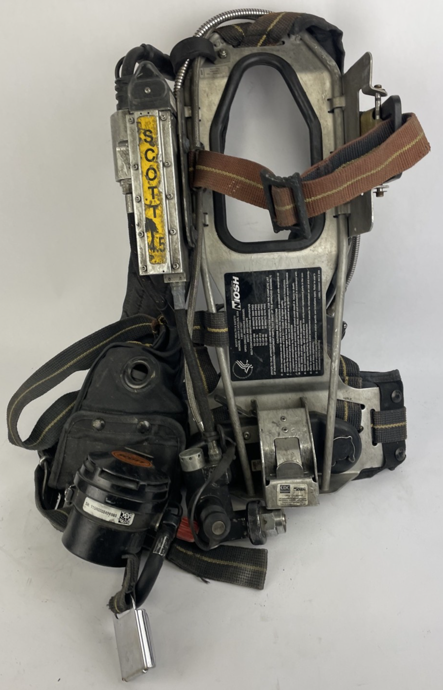 SCOTT SAFETY 4.5 4500 SCBA Air Pack Harness EZ-Flow Air Pak Plus with Sensor   b