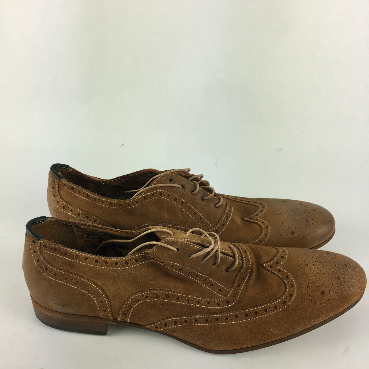 Genuine Paul Smith Stylish Brogue Style Brown Shoes for Men Size 9 1⁄2