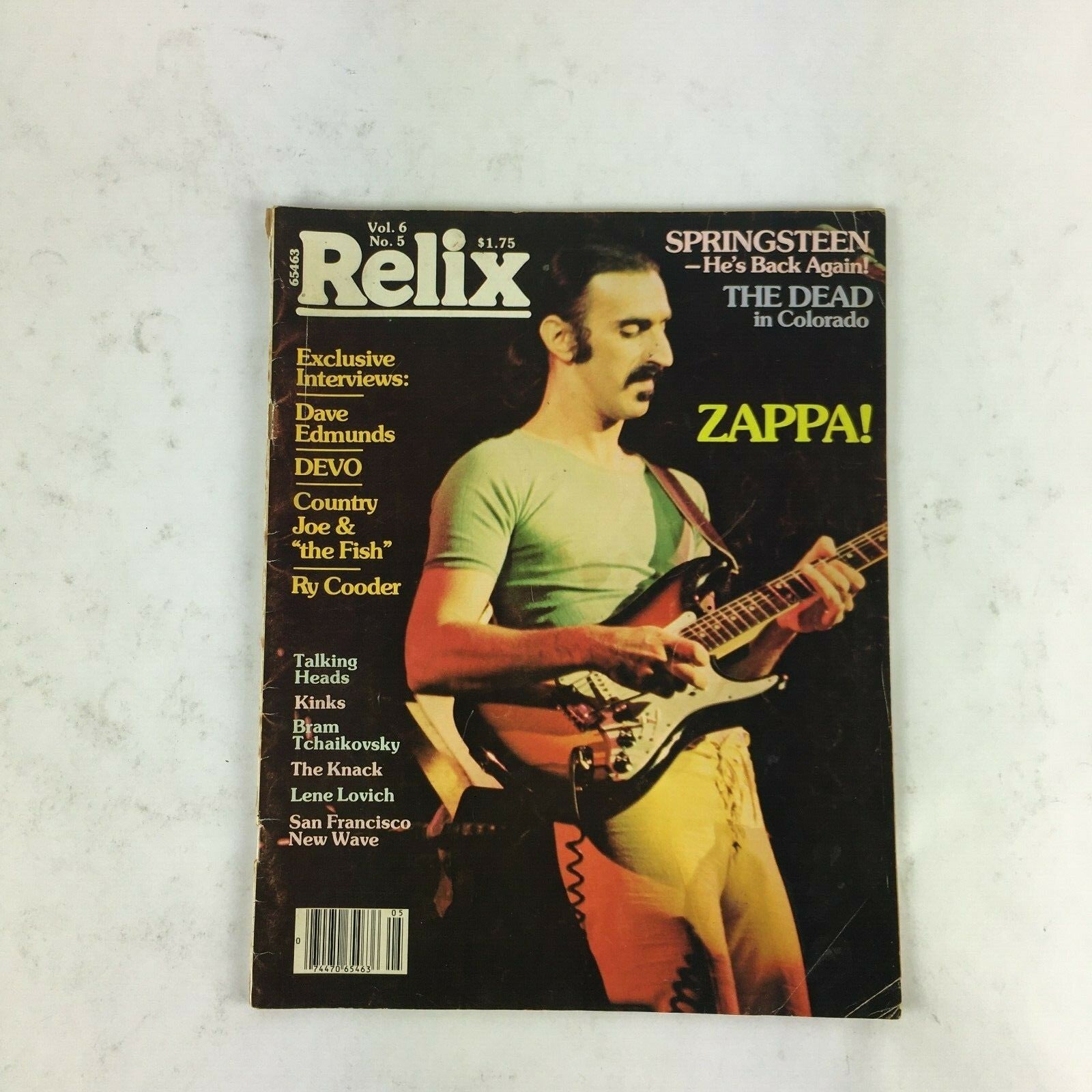 Relix Vol. 6 Magazine Zappa! The Dead in Colorado Talking Heads Kinks The Knack
