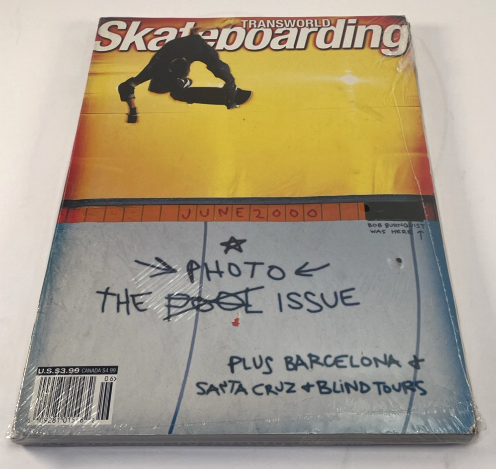 Vintage Transworld Skateboarding Magazine June 2000 Y2K Rare Bob Burnquist