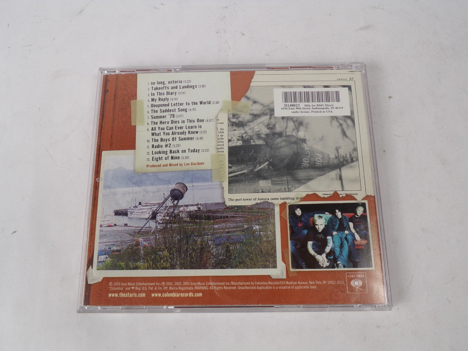 The Ataris So Long Astoria Takeoffs And Landings In The Diary My Reply UnopCD#41