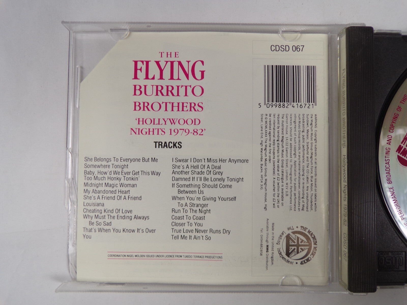 The Flying Burrito Brothers Hollywood Nights 1979-82 CD #19