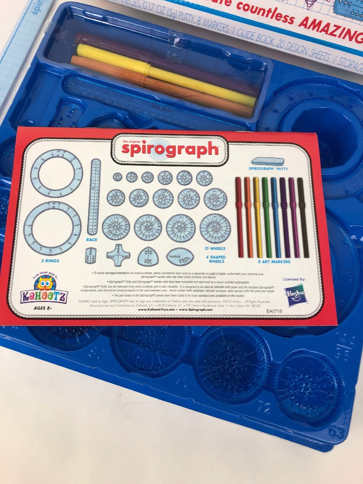 The Original Spirograph Classic Designs with 20 wheels and 8 Markers Box Set