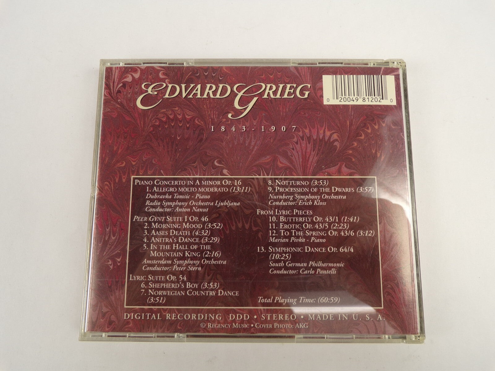 The Masterpiece Collection Rieg Peer Gynt Suite CD#49