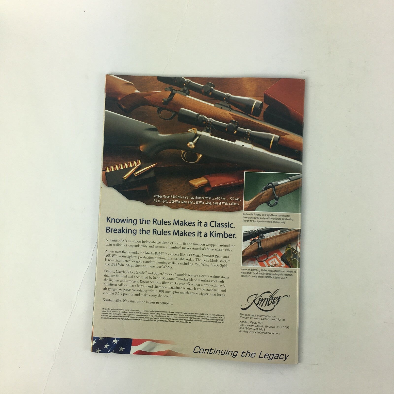 September 2008 American Rifleman Magazine Infantry and Hunting Rifles Magnums