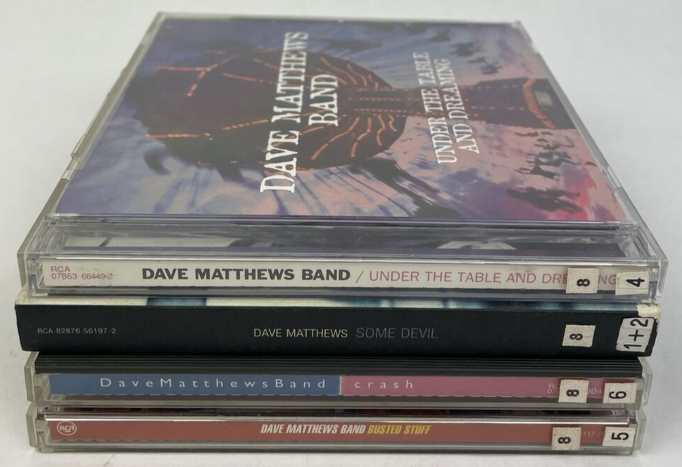 Dave Matthews (4) CD Lot - Crash - Busted Open - Some Devil - Under The Table