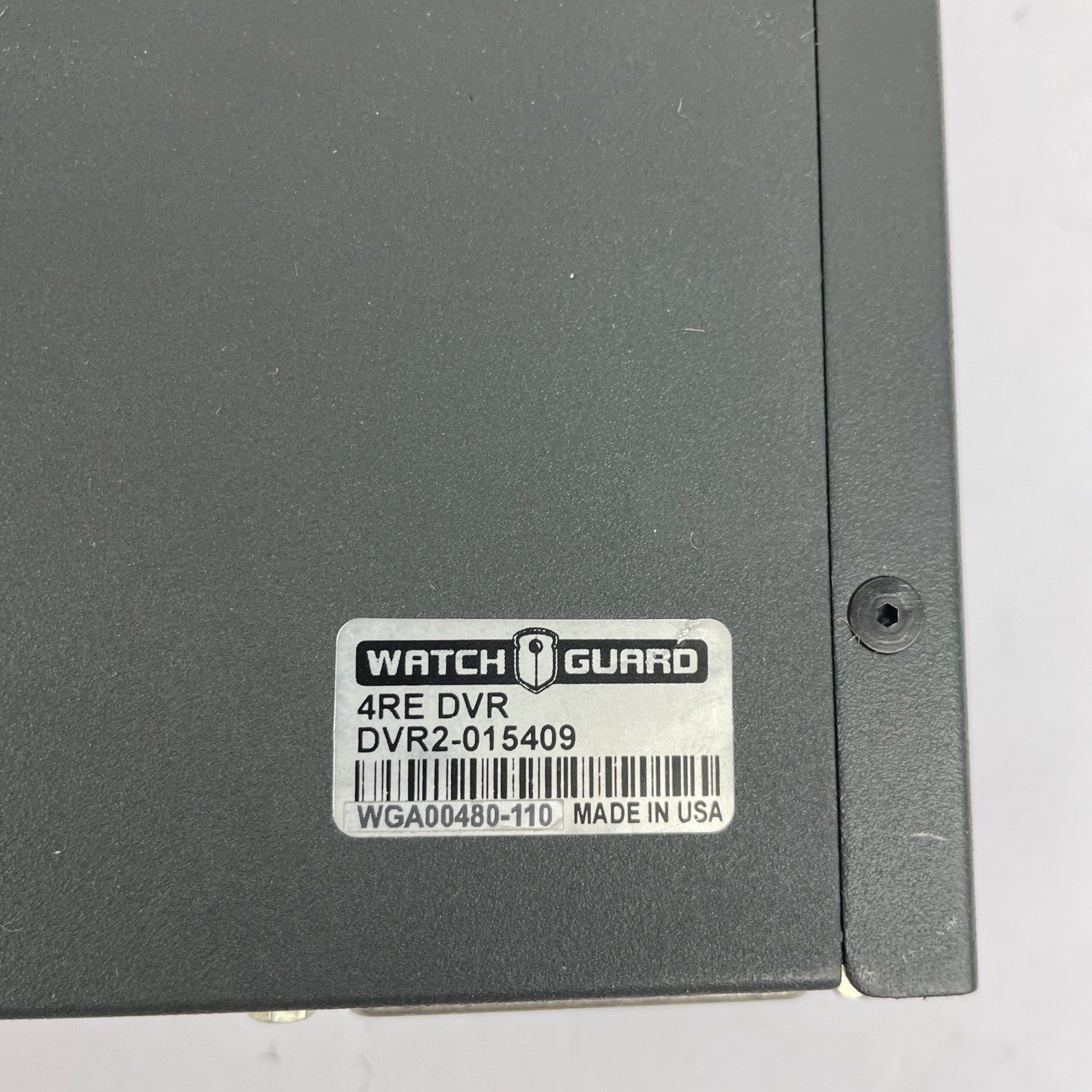 WatchGuard WGA00480-605 4RE DVR Video Management w Cords - Locked No Key