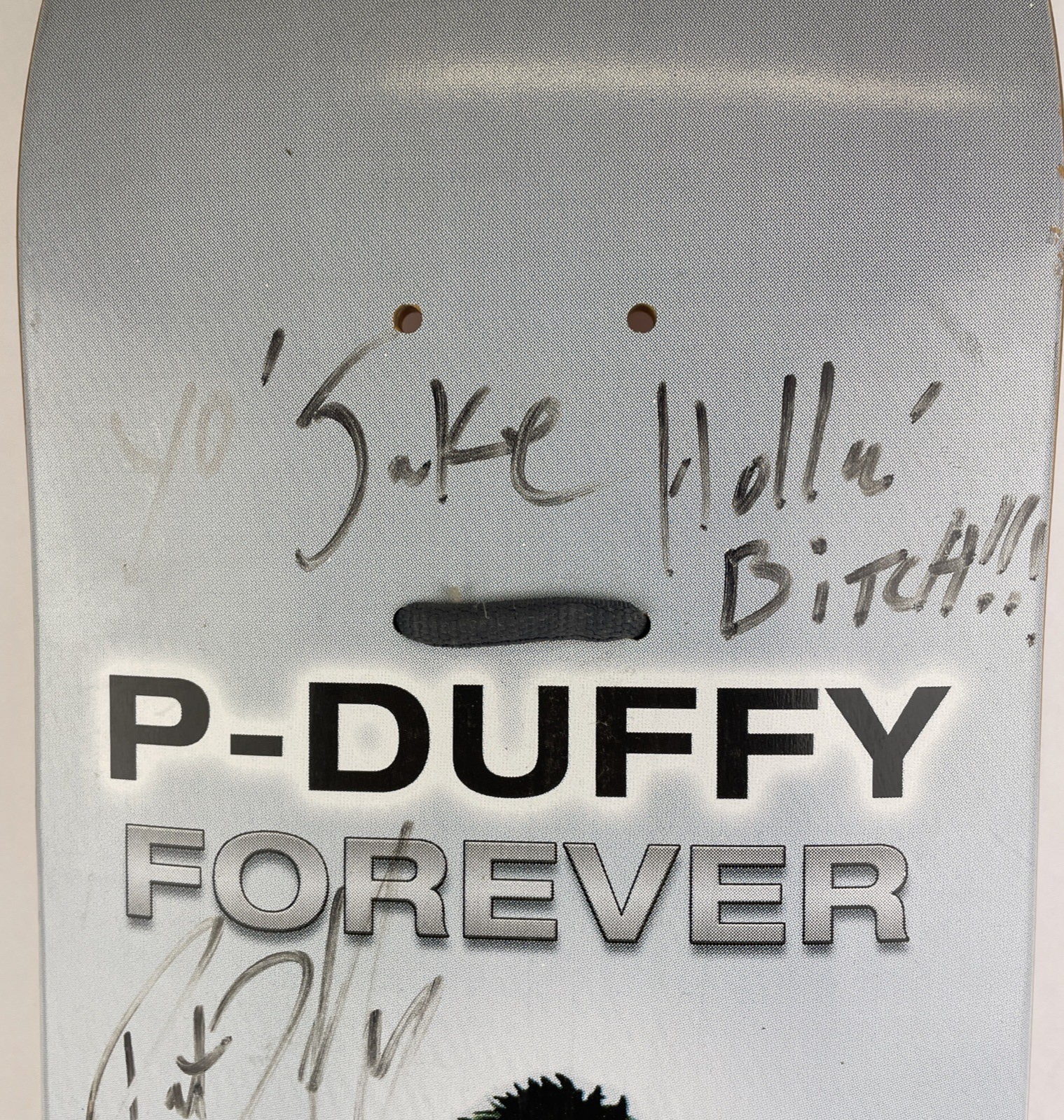 Very RARE Pat Duffy Think P-DIDDY Skateboard SK8 Deck Personalized AUTOGRAPHED