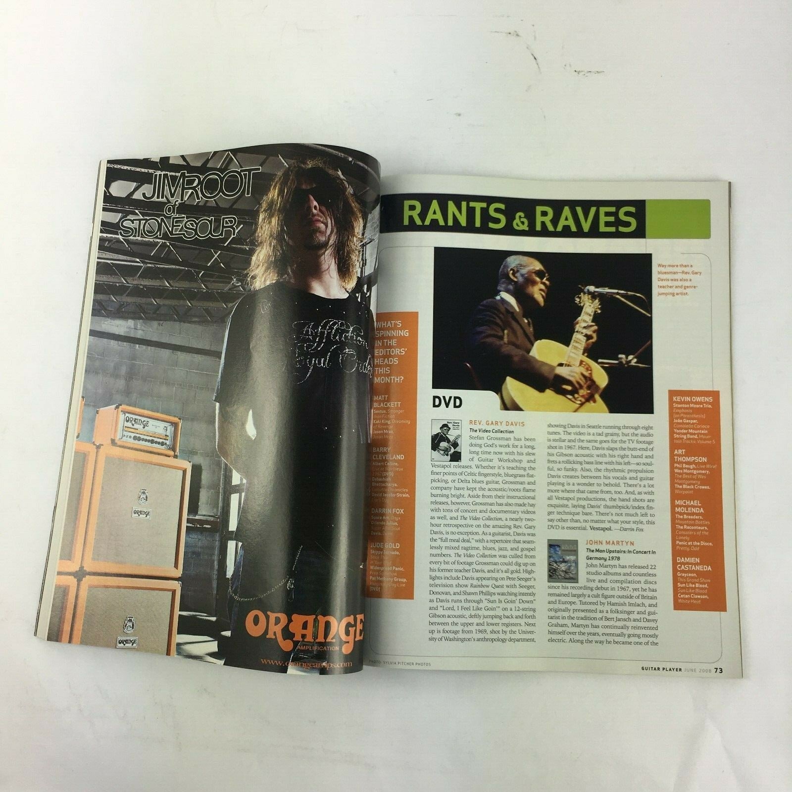 June 2008 Guitar Player Magazine Slash The Last Guitar Hero Wayne Krantz Tommy