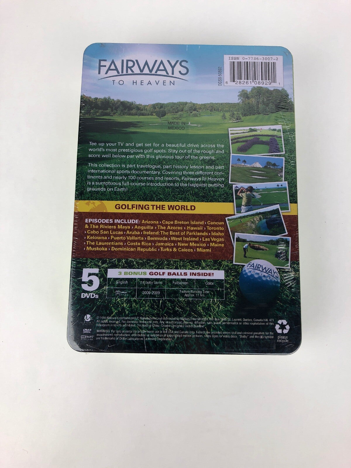 Fairways to Heaven World's Most Amazing Golf Courses 5 DVD golf travel documentary set