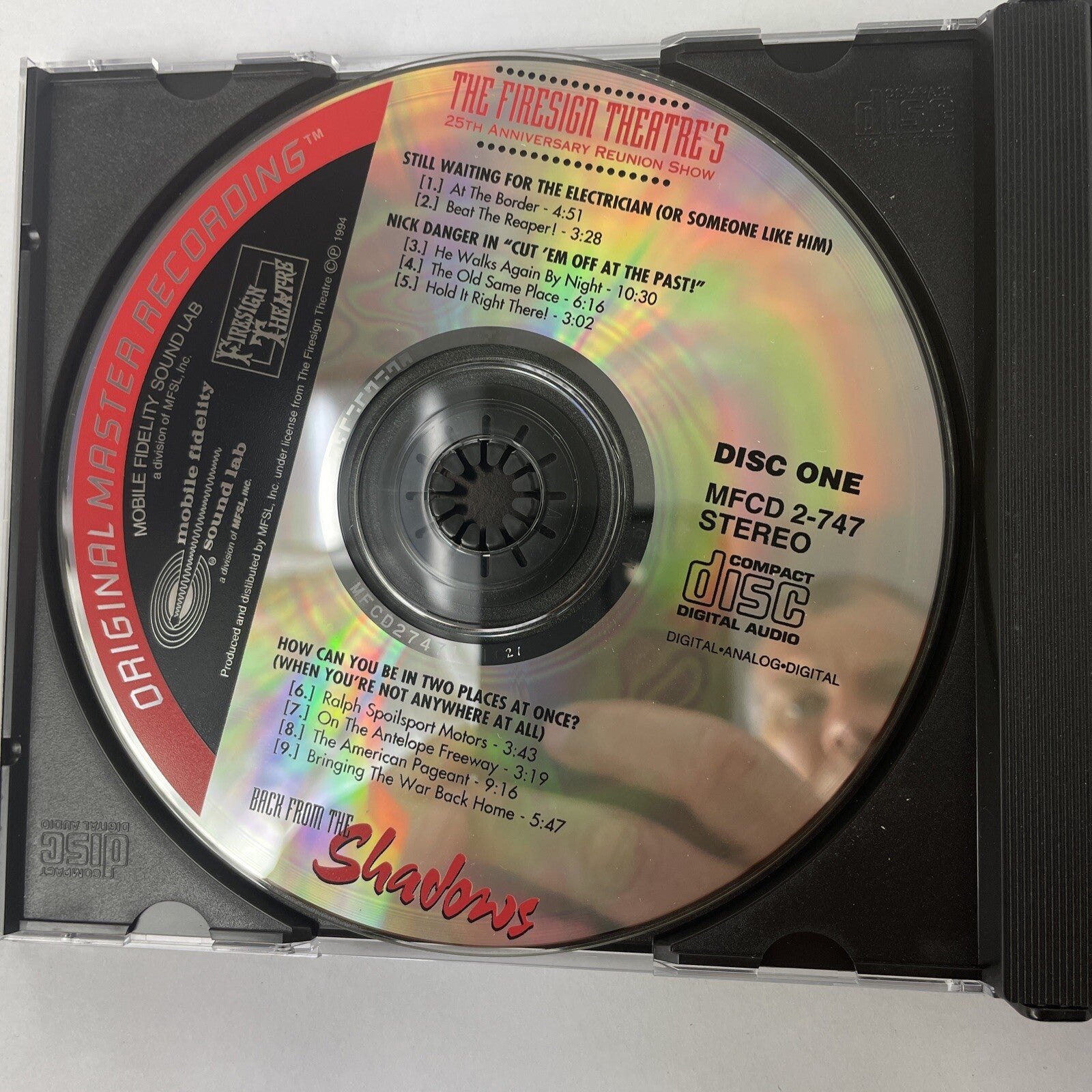 Firesign Theatre - Back From The Shadows 25th Annual Reunion Show 2CD Set. #23