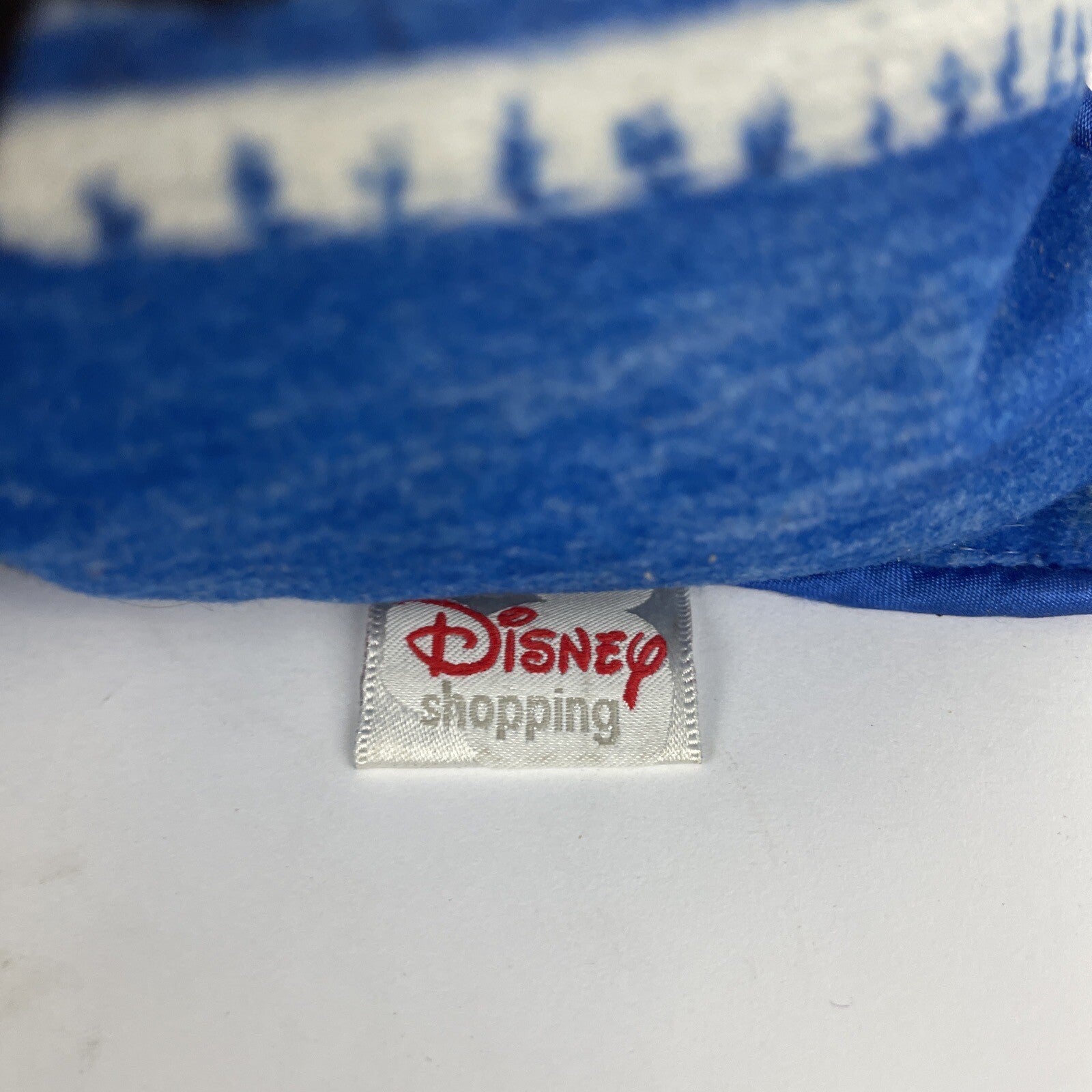 Disney Micky Mouse Silly Symphony 16” Accent Throw Pillow Blue Rope Trim