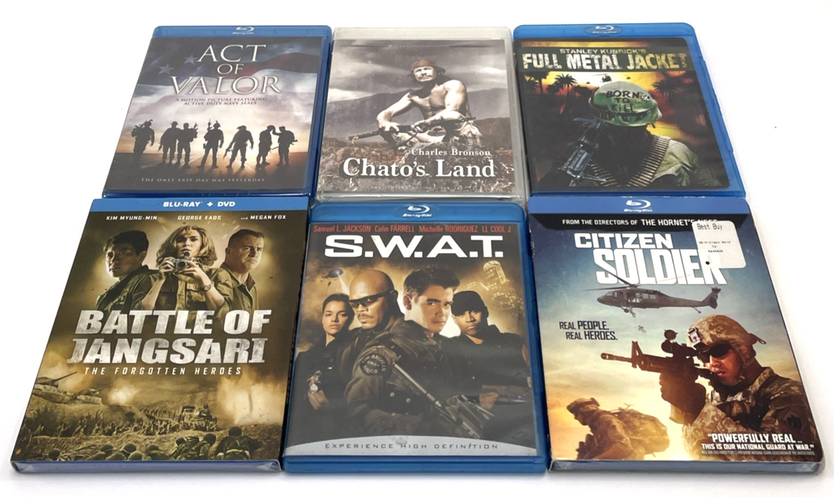 War Movies Blu-ray Lot (6) Act of Valor, Citizen Soldier, Battle of Jangsari +