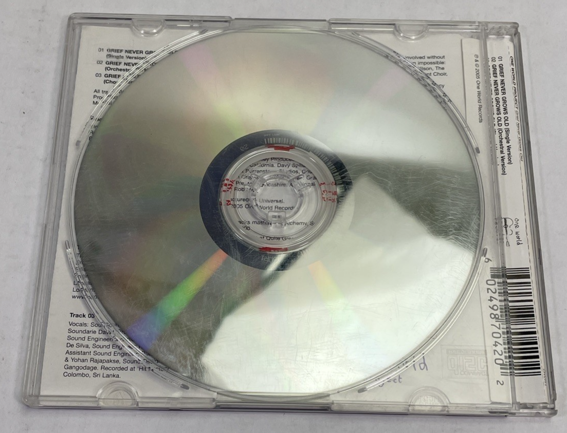 Grief Never Grows Old by Various Artists (CD, 2005) Tsunami Appeal Relief Effort