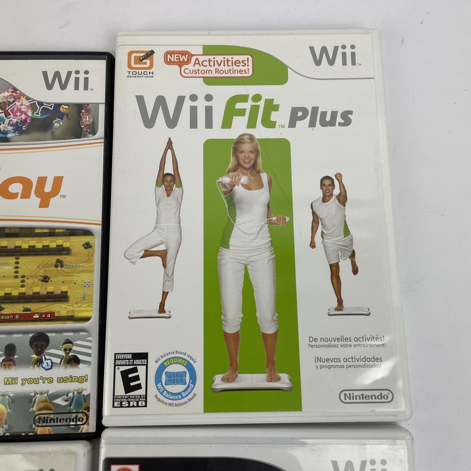 Lot Of 4 Wii Games - Wii Play, Fit Plus, Just Dance 2, Guitar Hero III Legends