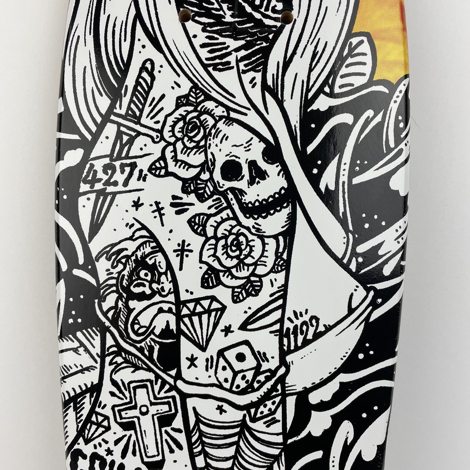 Penny Style Wood Cruiser Skateboard Deck / Griptape Grind Tattoo Girl 23" x 6"
