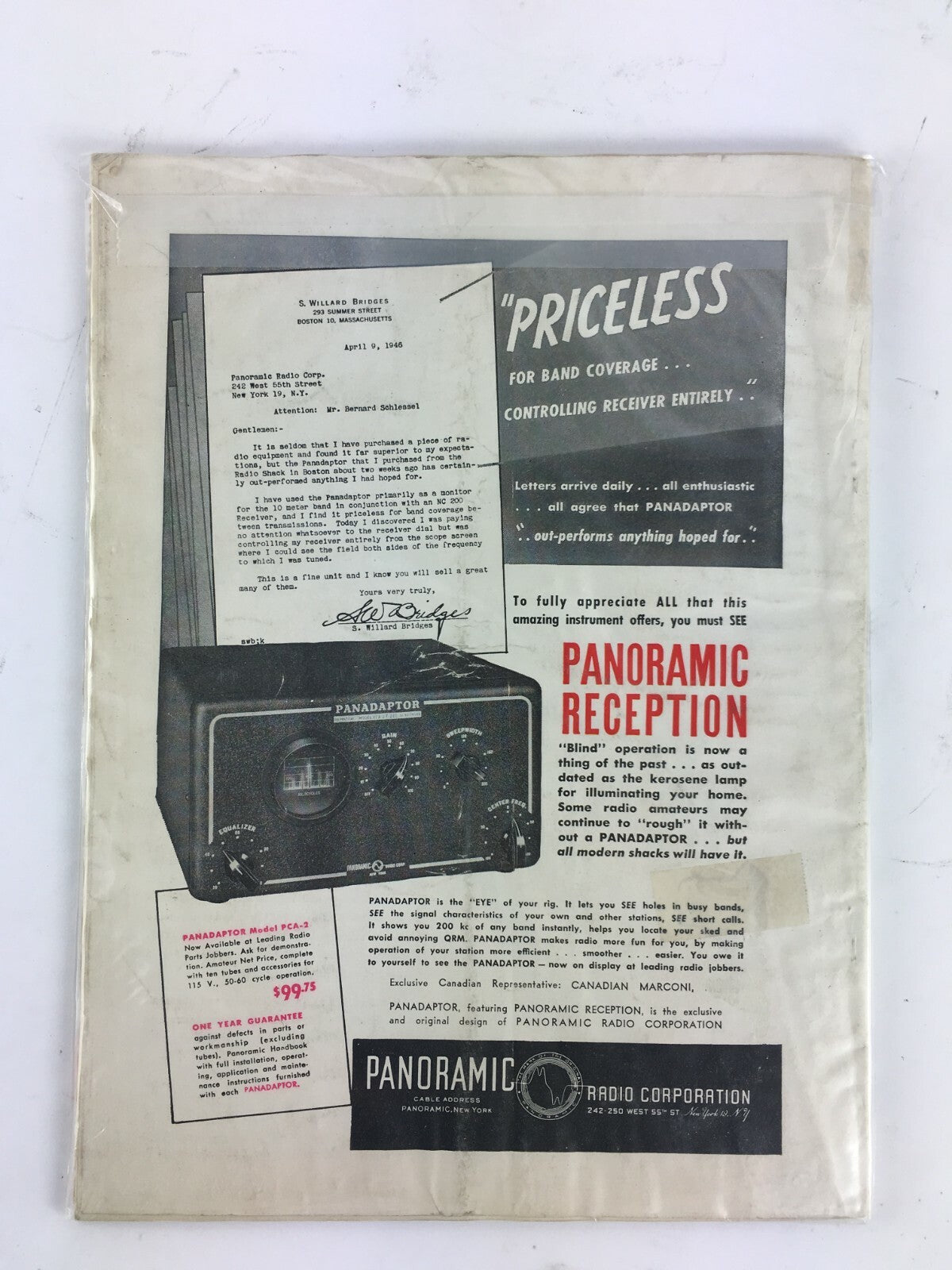 June 1946 Radio Craft Hugo Gernsback Magazine Television for Today Nomograph